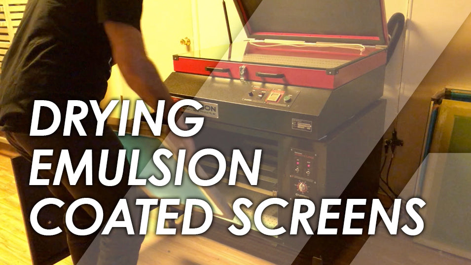 YouTube Thumbnail View of Drying Emulsion Coated Screens