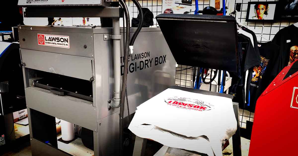 Curing DTG ink with a conveyor dryer vs heat press
