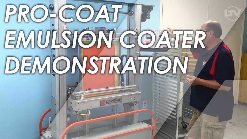 Video Showcase - Pro-Coat Screen Printing Emulsion Coater Demonstration