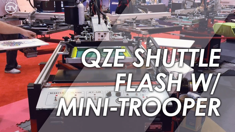 QZE Flash Cure Unit with Mini Trooper SGIA 2017