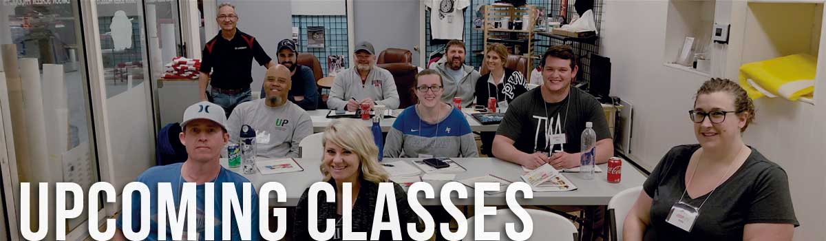 Upcoming Screen & Digital Printing Class Schedule