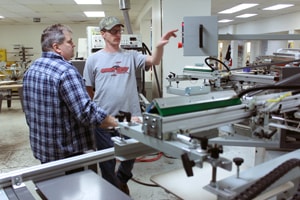 Abante Learning how to use Mini Trooper Automatic Silk Screen Press