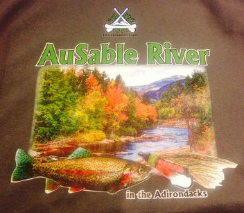 AuSable River t-shirt printed by Loremans
