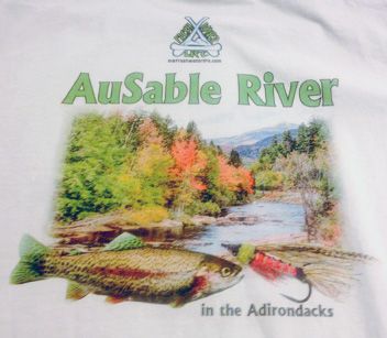 AuSable River t-shirt printed by Loremans