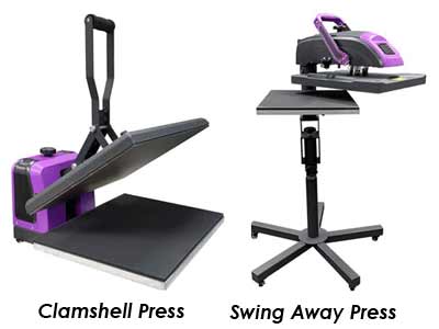 Clamshell vs a Swing Away Heat Press Machine