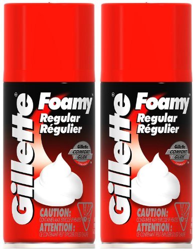 6 Gillette Foamy Regular Shave Foam Shaving Cream 11 oz each