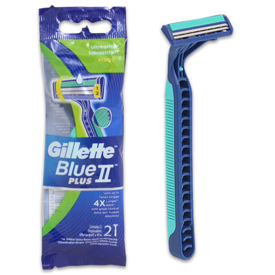 Gillette Blue II Plus Pivot Razors 240 x 2pk – 21supply