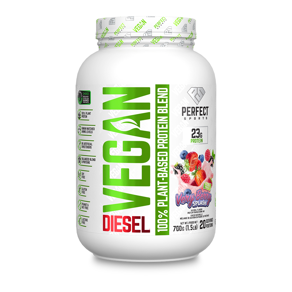 Perfect Sports Diesel Vegan Protein Very Berry Splash 700g — Inside U 5604