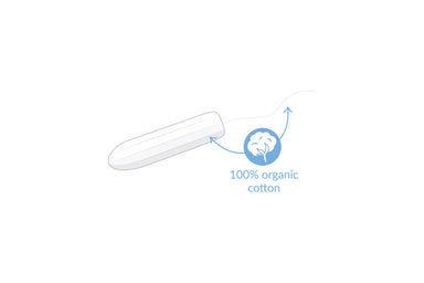 Regular Organic Cotton Tampons with Applicator - Natracare