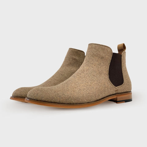 BARRETT Chelsea Wool Boots | Camel | Polar Fox | Conal Footwear