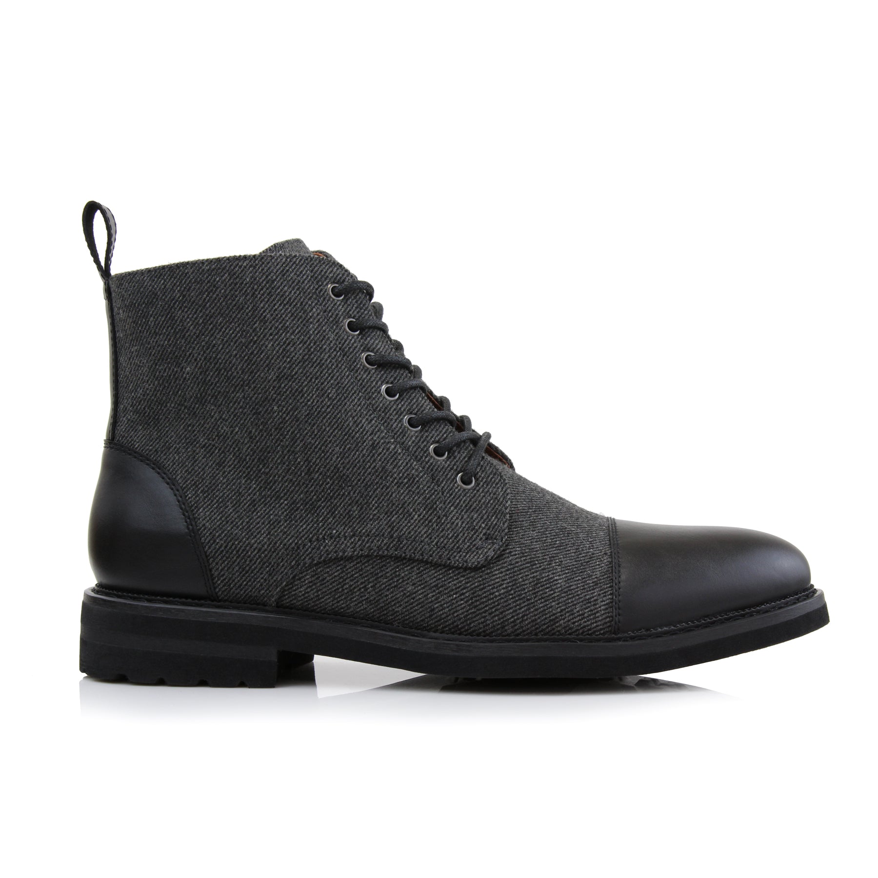 Vegan Leather Boots | ELIJAH in Chestnut | Men's Stylish Zippered 