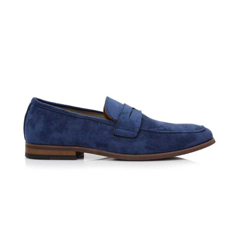 Men's Vegan Suede Loafer | DYLAN in Blue | Aldo – CONAL Footwear
