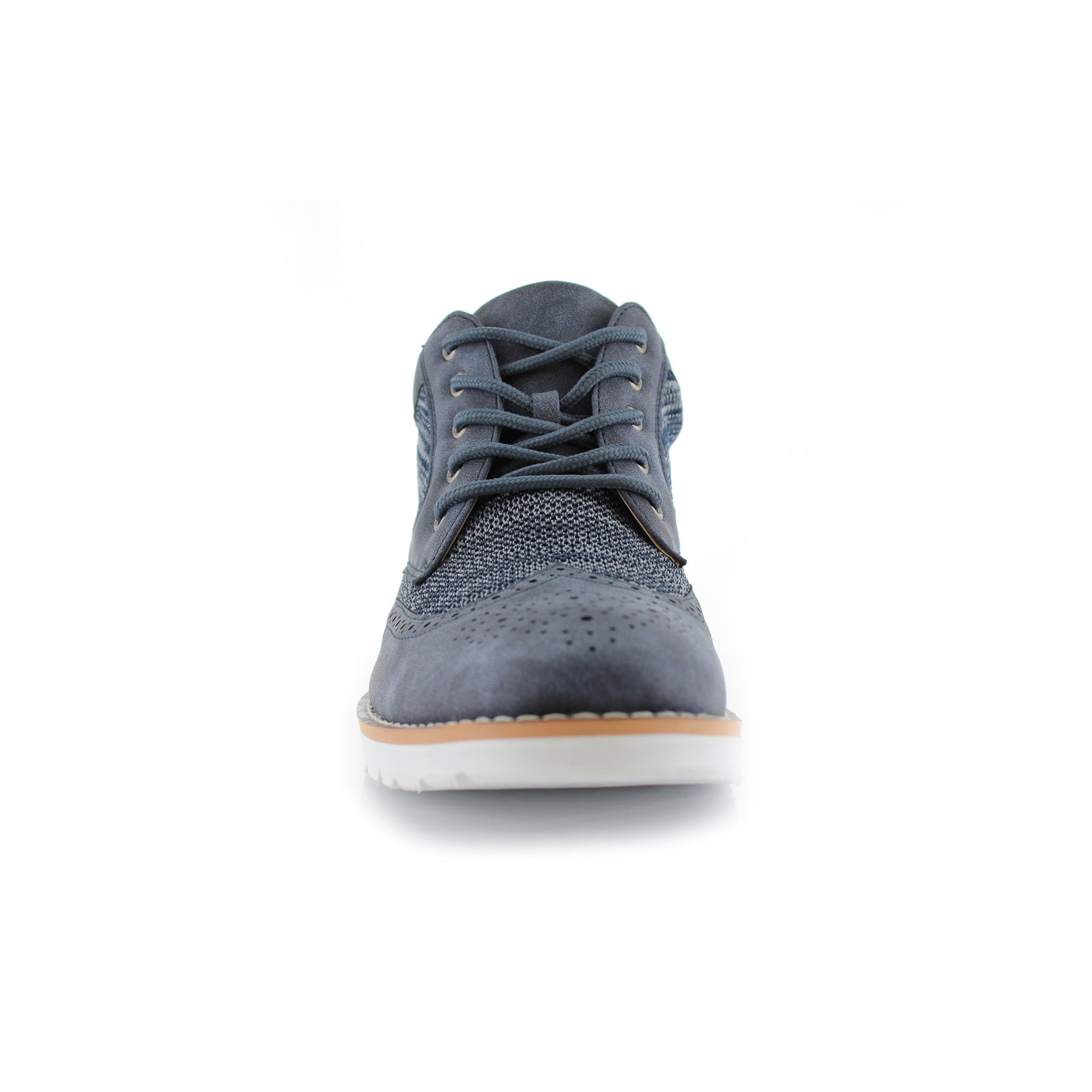 Knitted Suede Wingtip Sneaker | COLBERT | Polar Fox Casual Mid-Top ...