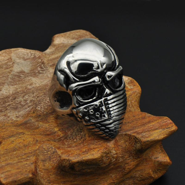 Download 64% OFF - Badass Stainless Steel American Flag Skull Ring ...