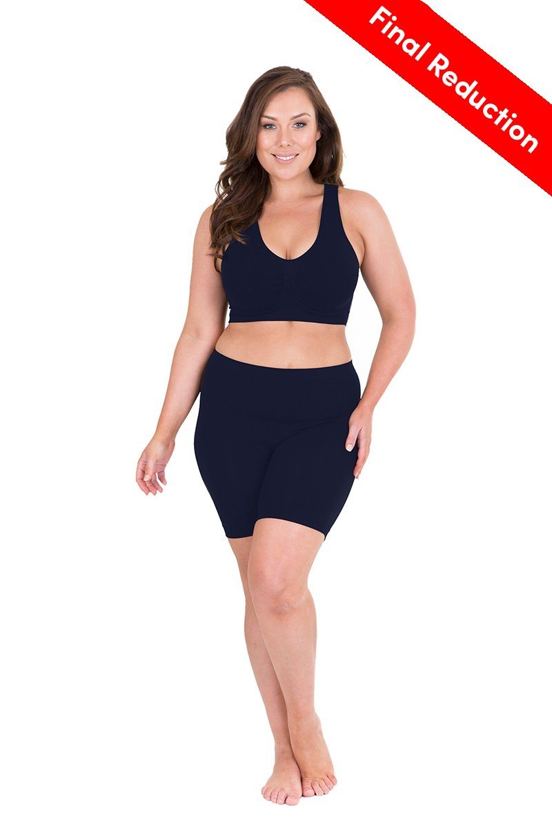 Plus Size Anti Chafing Shorts - Navy - Size 10 to 28 | Sonsee Woman