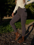 SA Exclusive Charcoal Pocket Solid Leggings