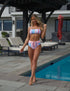 Cotton Candy Striped Swimming Suit