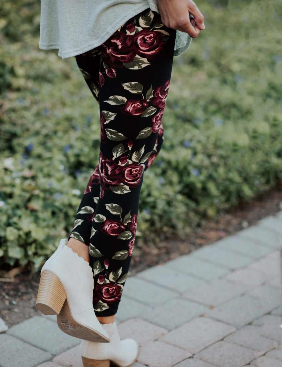 SA Exclusive Love Me Some Floral Leggings – SimpleAddiction