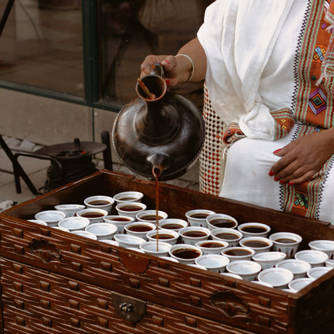 Ethiopian coffee ceremony