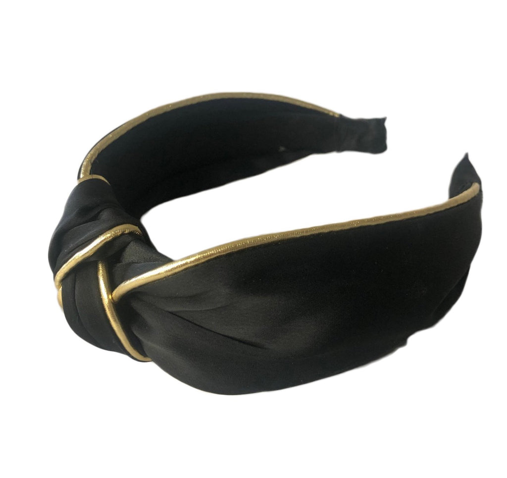 Black Knotted Headband – Locks & Mane