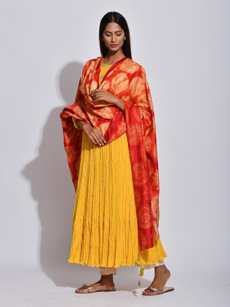 silk dupatta dress