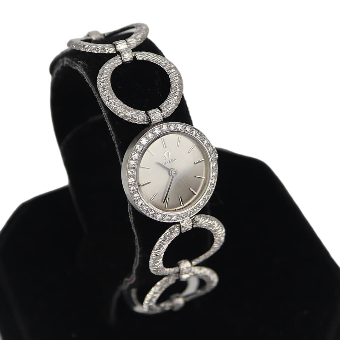 18k White Gold Cocktail Watch With Bezel, 1964