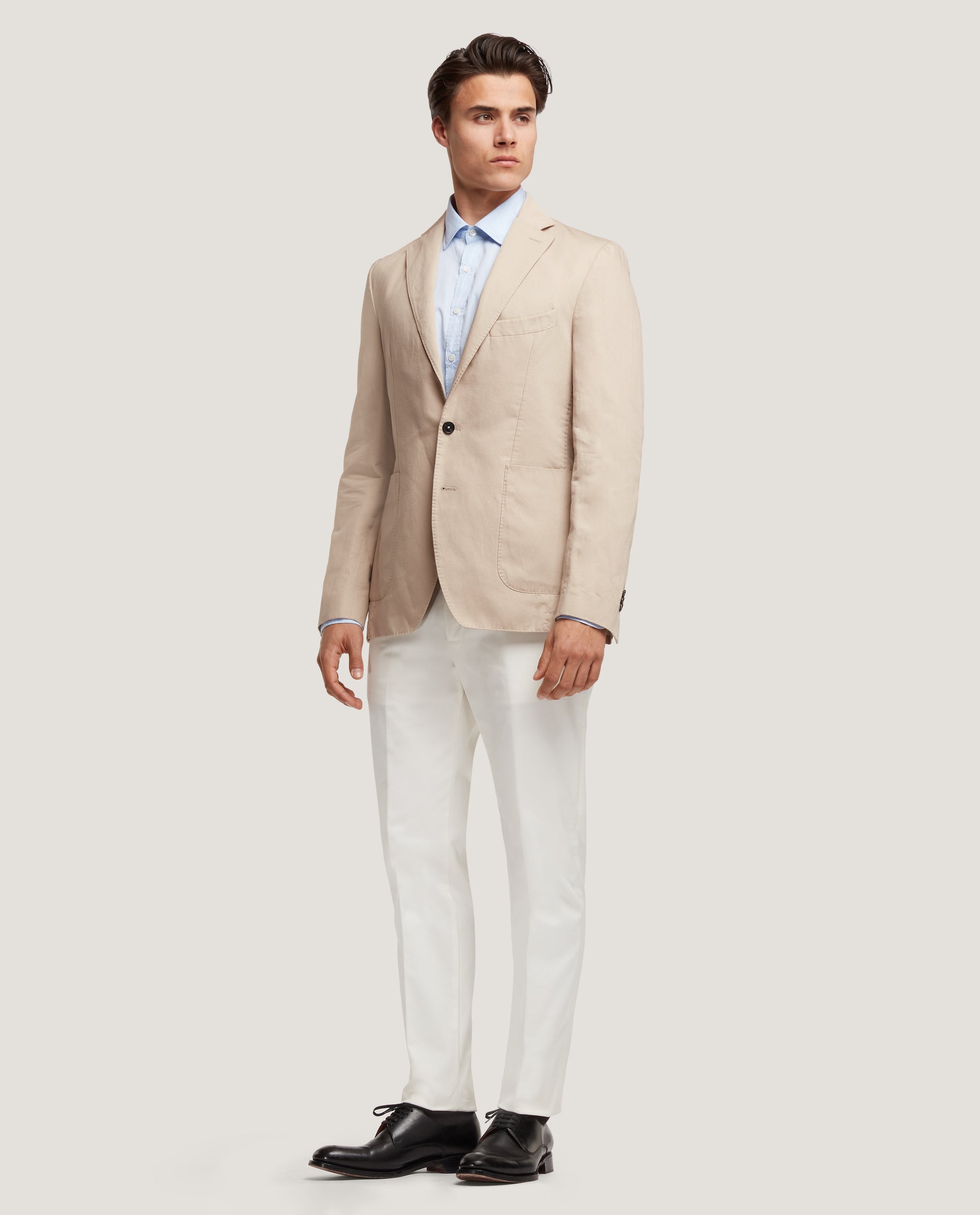 ROSS Unstructured blazer | Cotton Linen | Sand – SALLE PRIVÉE