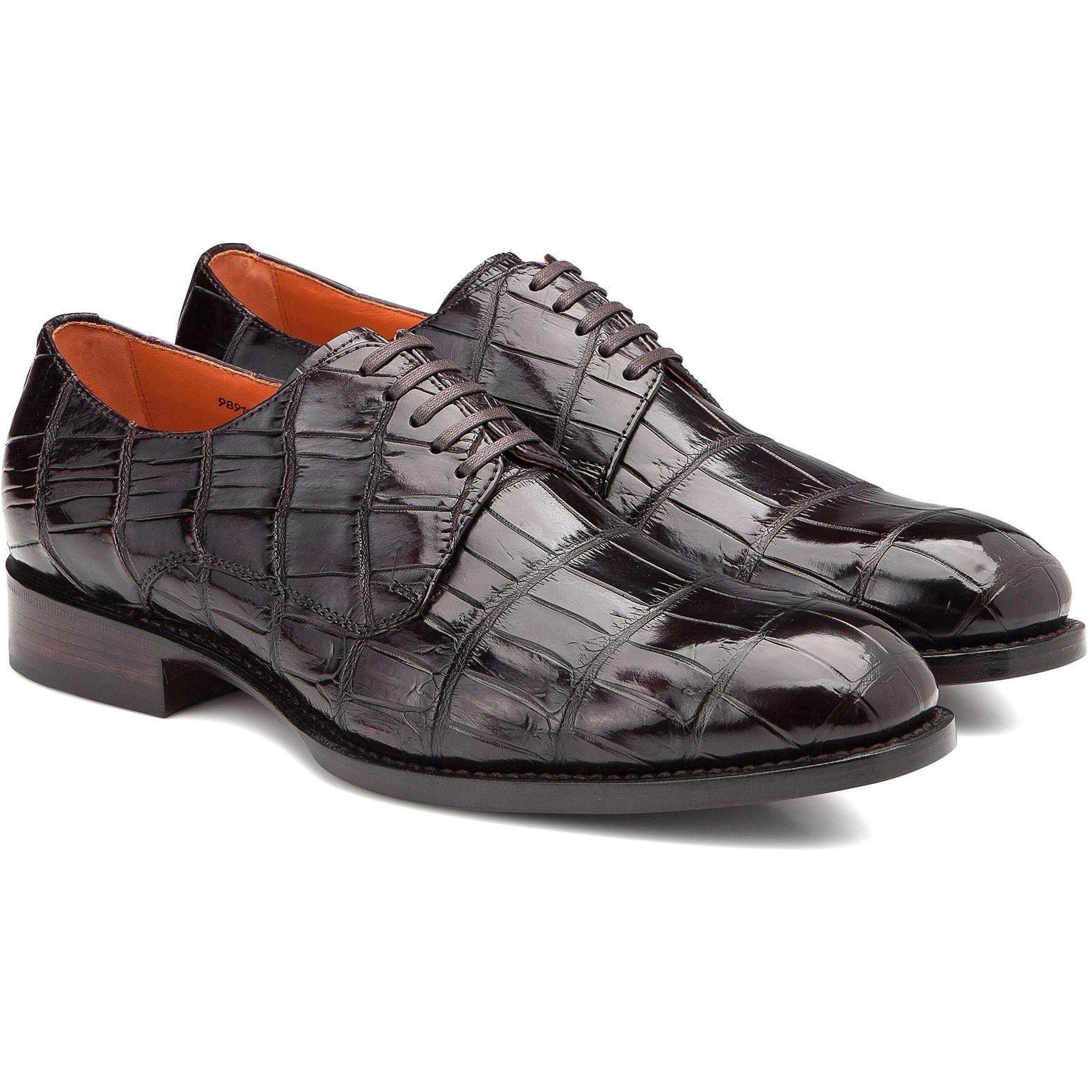 LOGAN Crocodile derby shoes – SALLE PRIVÉE