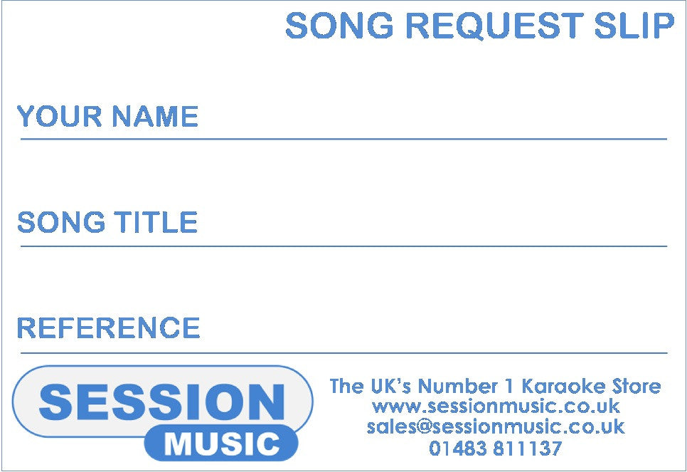 Sheet Template Free Printable Karaoke Song Request Slips Template