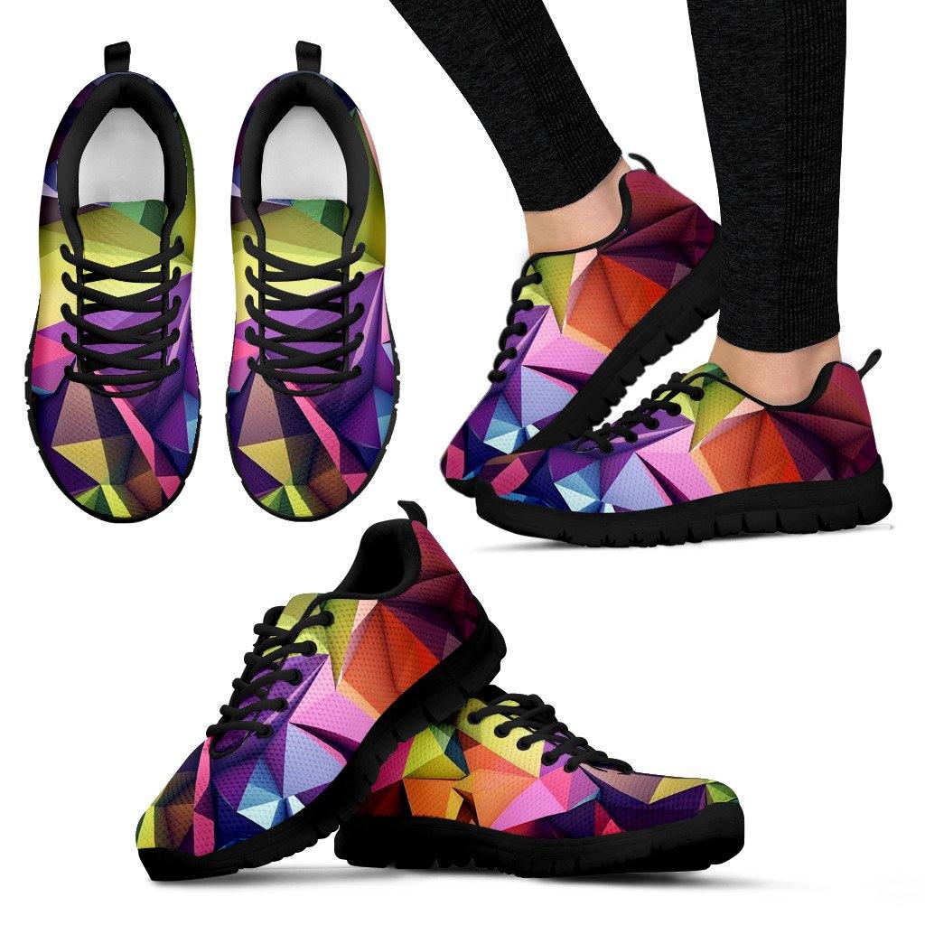 Abstract Geometric Art HandCrafted Sneakers - TSP Top Selling Products