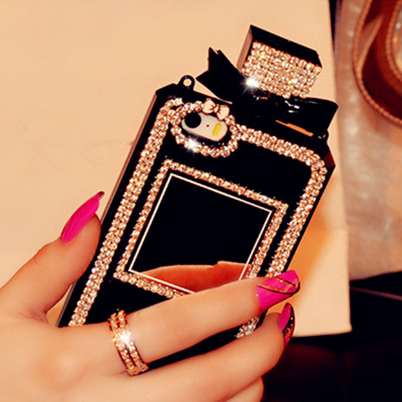 Luxury Rhinestone Diamond Effect Perfume Bottle Phone Case Tsp Top Selling Products