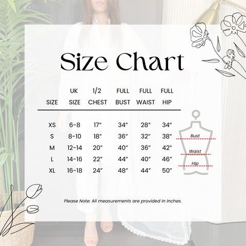 WANT THAT LABEL LADIES SIZE CHART