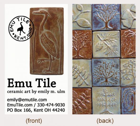 Coming Soon New Business Cards Ceramic Handmade Tiles