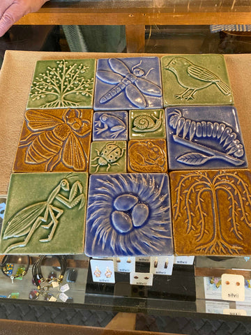 handmade tiles at riverlight gallery in peninsula ohio