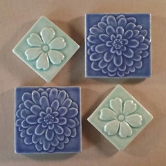 Flower Handmade Ceramic Tiles