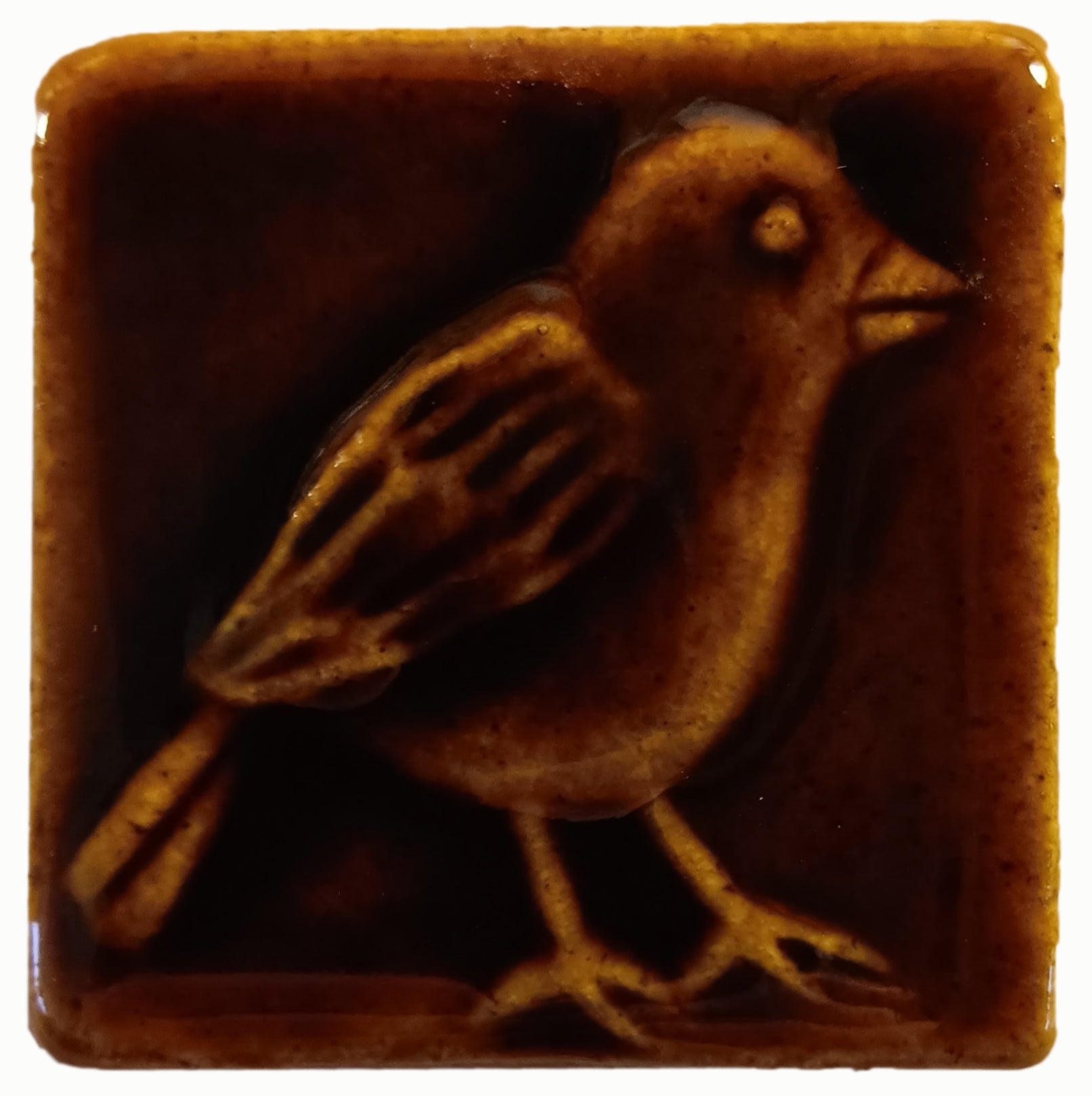 Chickadee 2"x2" Ceramic Handmade Tile