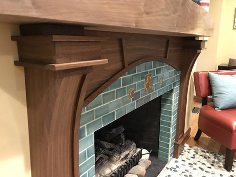 handmade tile craftsman hearth 