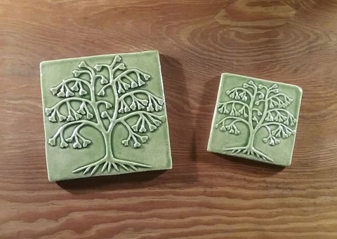 ginkgo tree handmade tiles