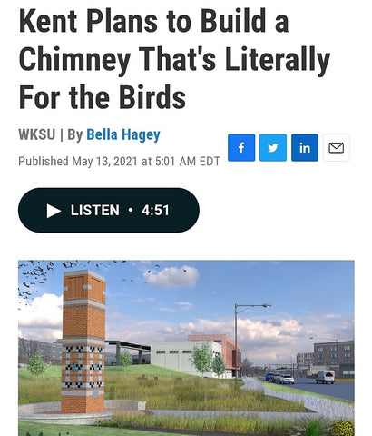 wksu interview about kent ohio chimney swift tower