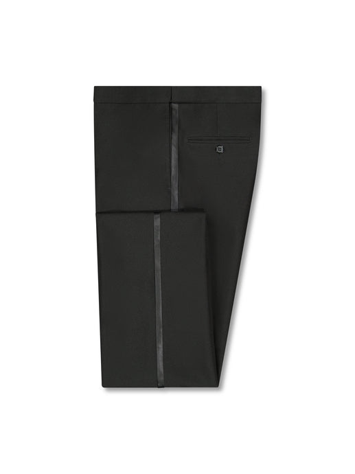 Black Flat Front Comfort Waist Tuxedo Pants – Fine Tuxedos