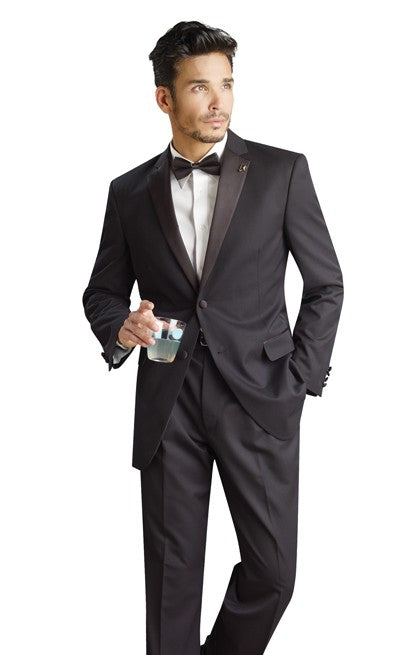 Ready to rock prom? Put on a slim fit tuxedo.