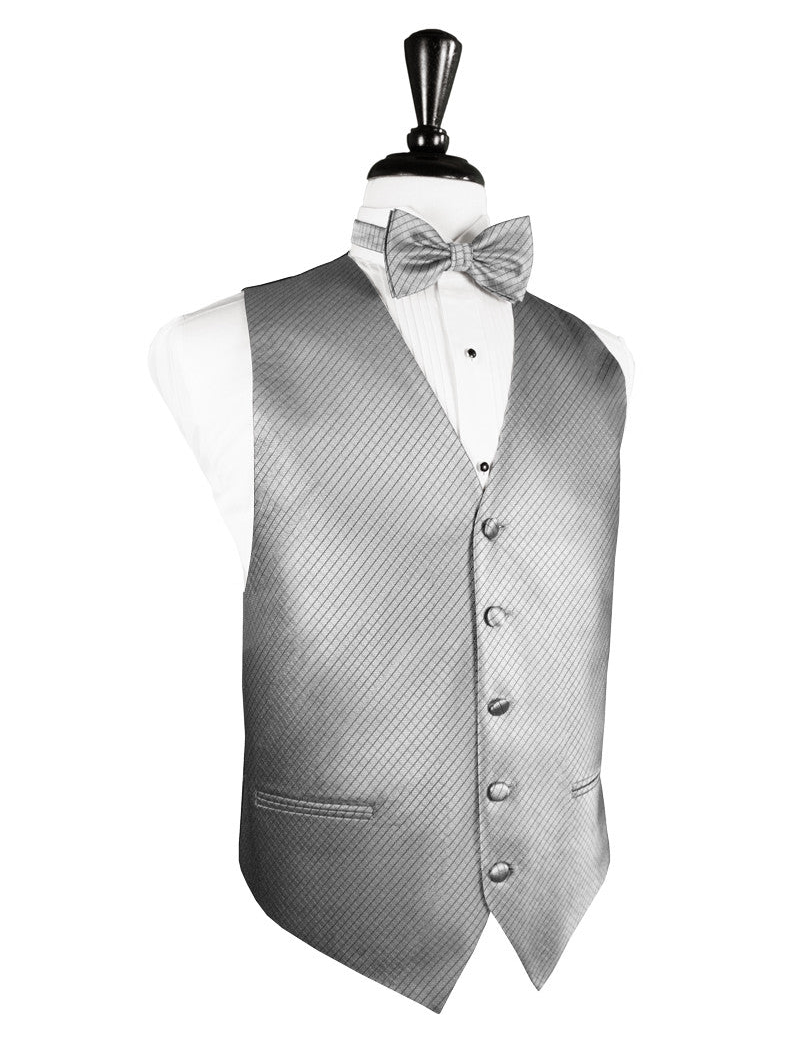 Silver Tuxedo Vest | Palermo Style | Sizes XS-5XL | On Sale Now! – Fine ...