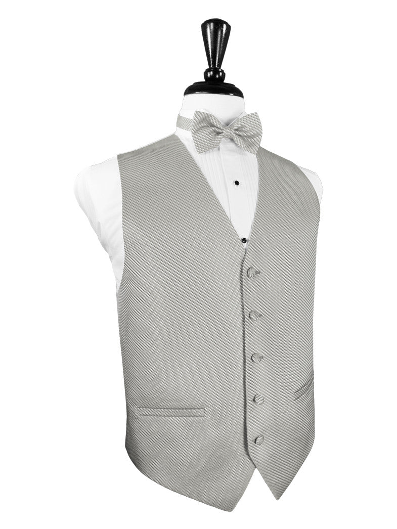 Platinum Tuxedo Vest | Venetian Fabric | On Sale Now! | Fine Tuxedos