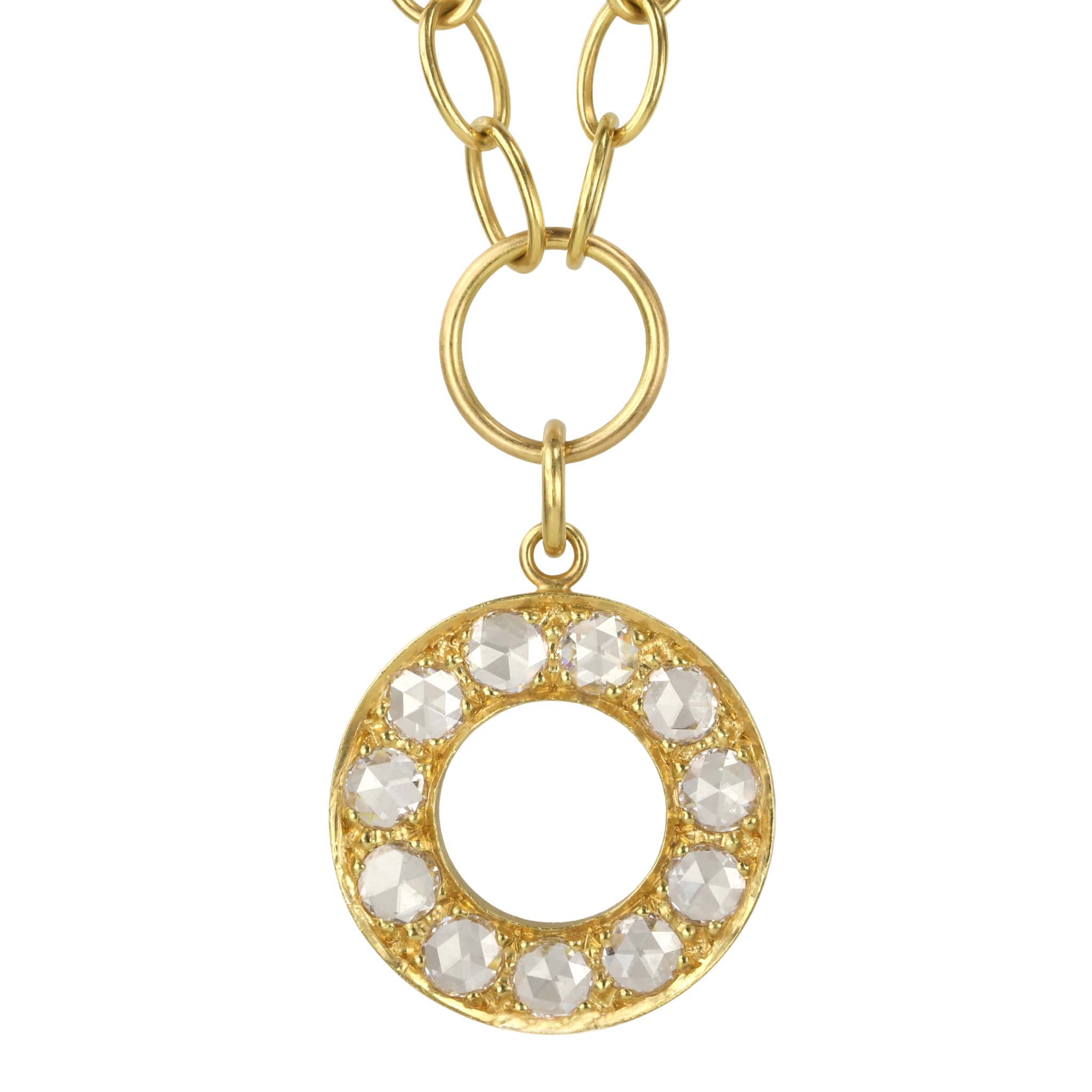 Caroline Ellen Small Gold and Pave Diamond Hoop Earrings – Peridot Fine  Jewelry