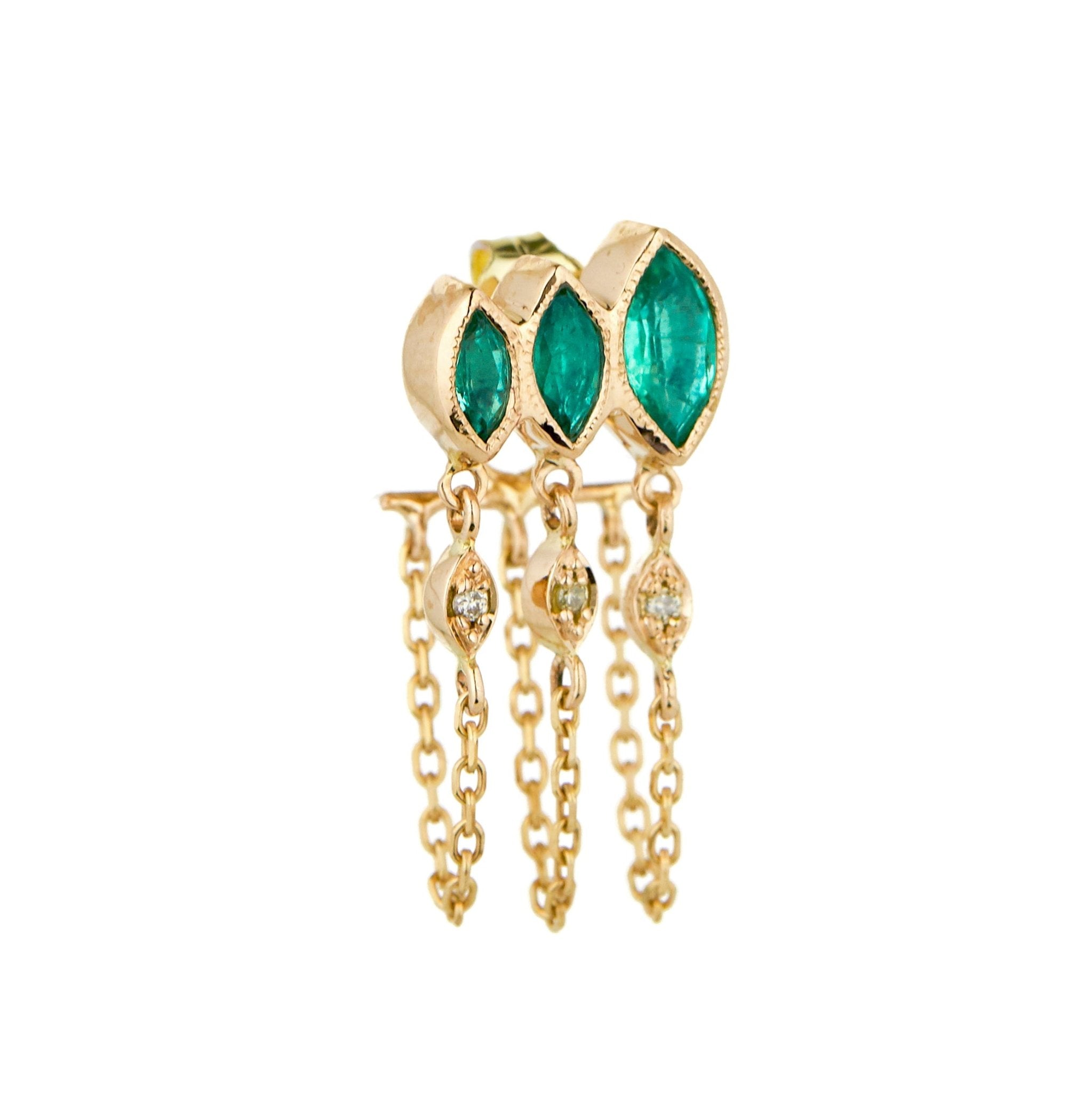 Celine Grands Volumes DIAMANTÉ Gold Crystal Drop Earrings - Luxe Time
