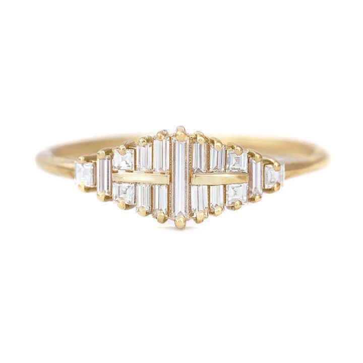 Geometric Emerald Cut Diamond Engagement Ring – ARTEMER