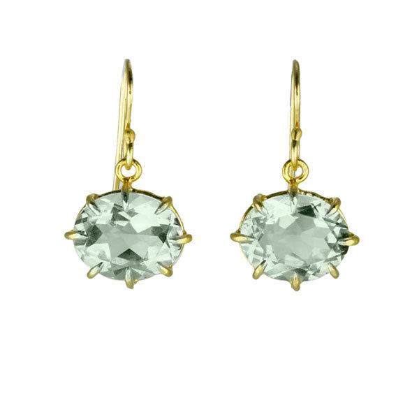 Rosanne Pugliese Green Amethyst Emerald Cut Earrings – Peridot