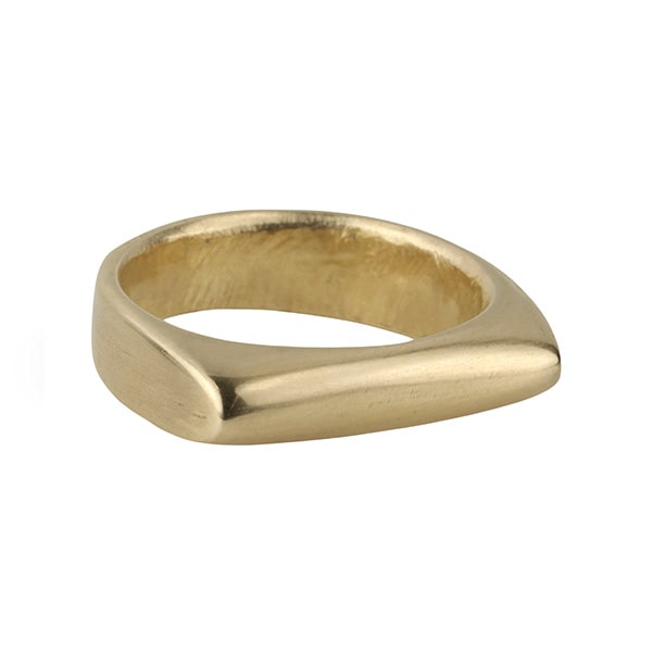 Linked Chain Scarf Ring in Gold Color - Diana