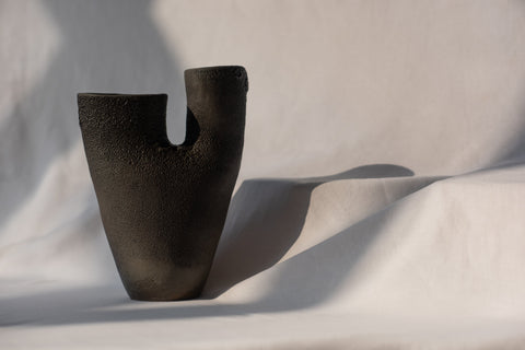 Nur ceramics black acacia piece