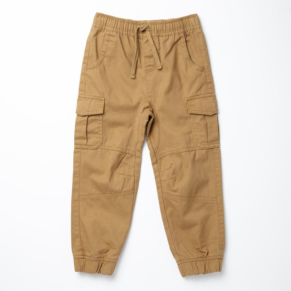 Boys Khaki Jogger Pants With Cargo Pockets, Toddlers, Ages 4-16 ...